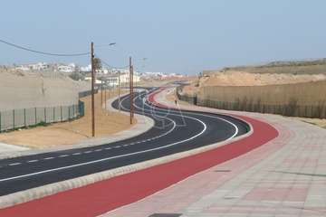 La nueva pinta de la carretera de Melenara/TA.